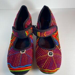 Kuna Molas Handmade Mary Jane’s Kuna Folk Art Vegan size 7
